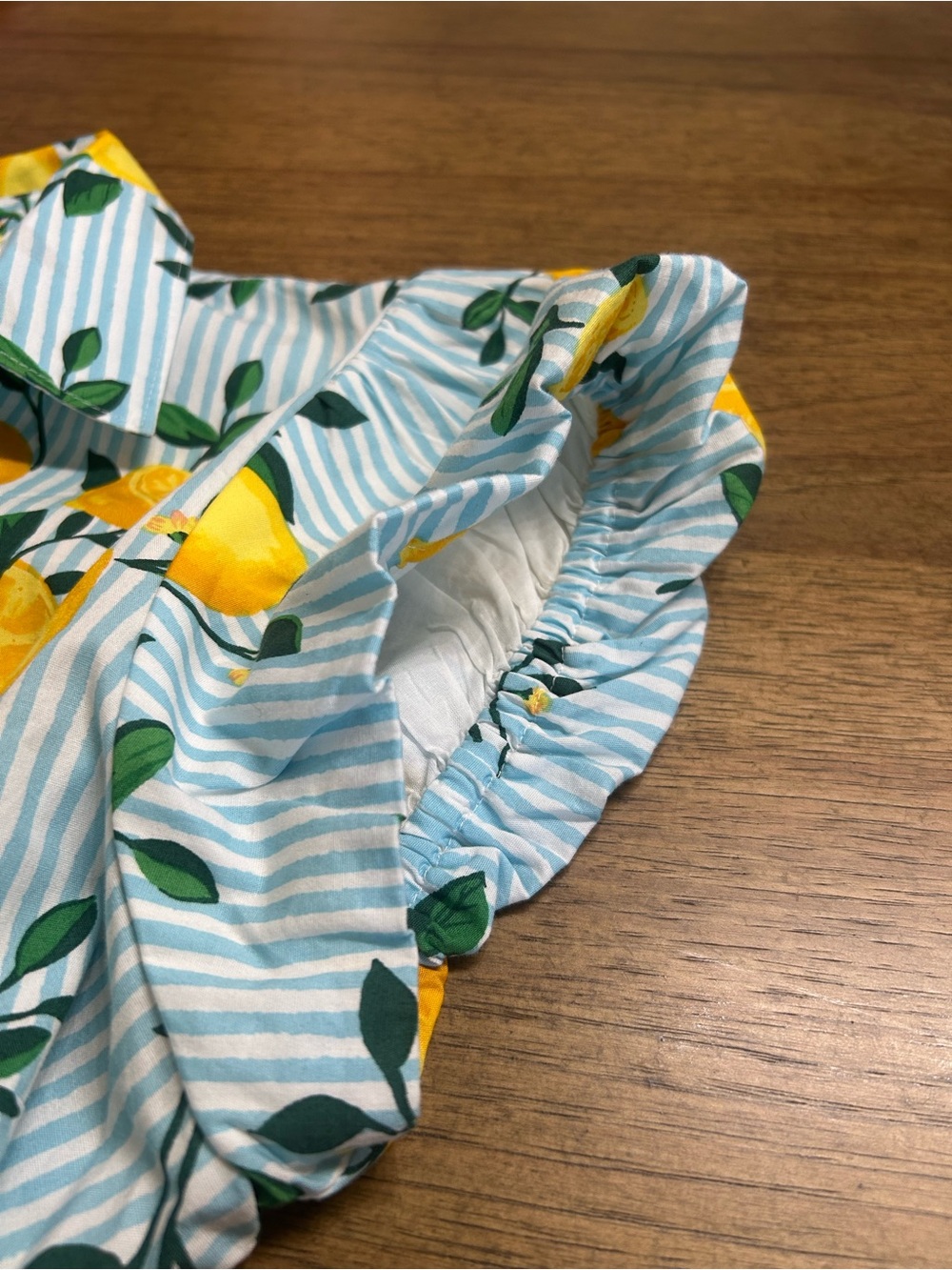 NWT J. Crew Womens Lemon-Print Short Sleeve (Puff-Sleeve) Button-Up Shirt 🍋 - Picture 5 of 6